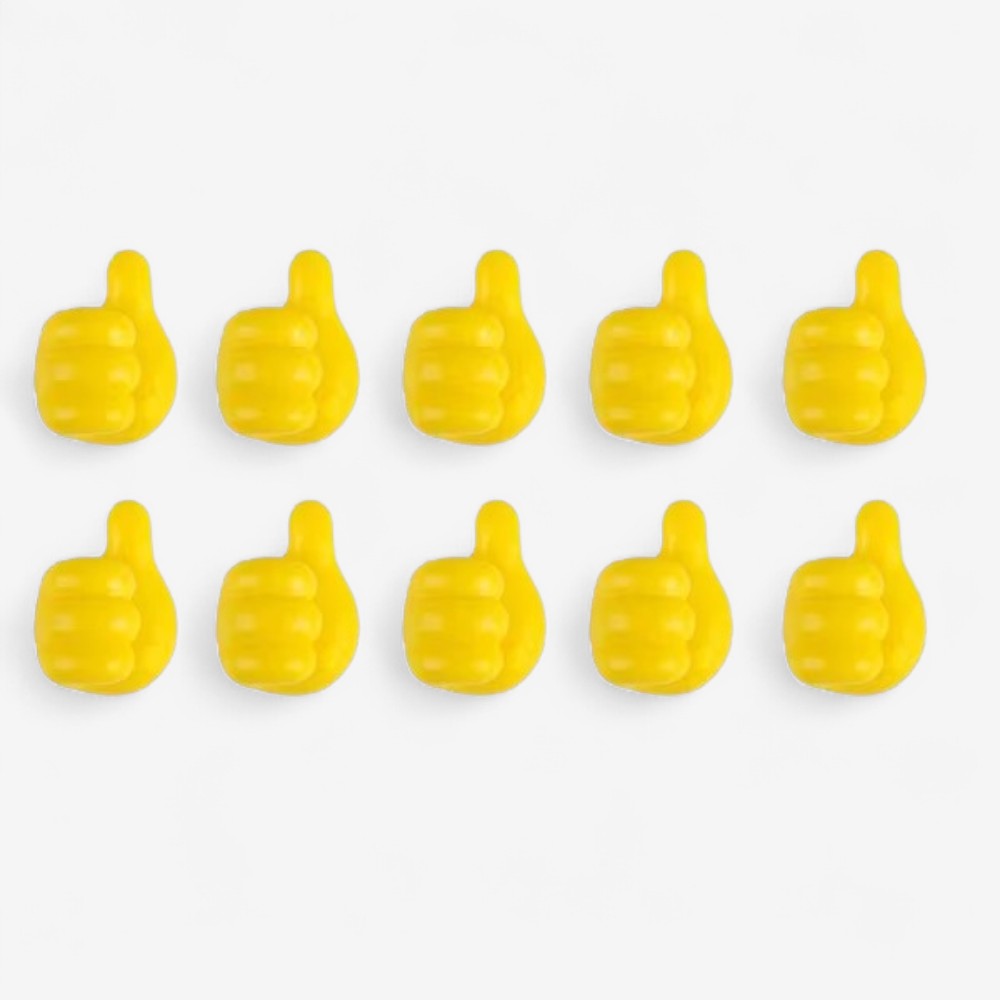 CordLock – 10 Stykker Selvheftende Kabelholder og Organisator