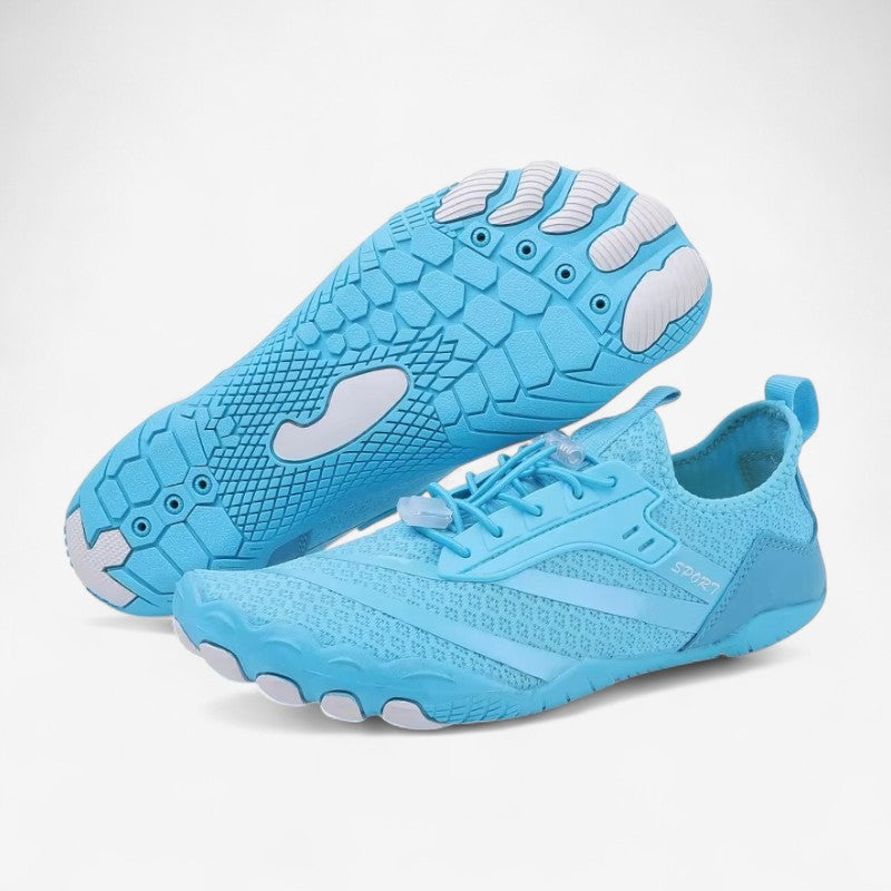 FlexWeave – Barfotsneakers med maljedetaljer og snøring