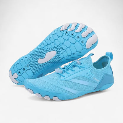 FlexWeave – Barfotsneakers med maljedetaljer og snøring