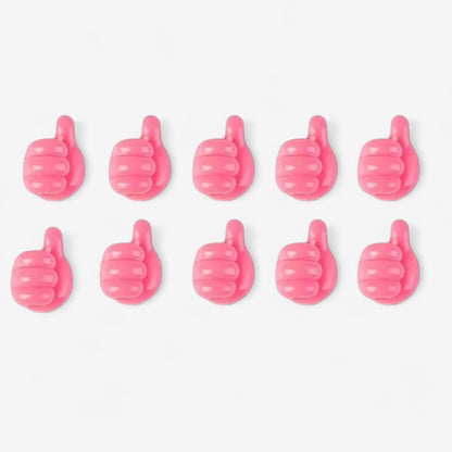 CordLock – 10 Stykker Selvheftende Kabelholder og Organisator