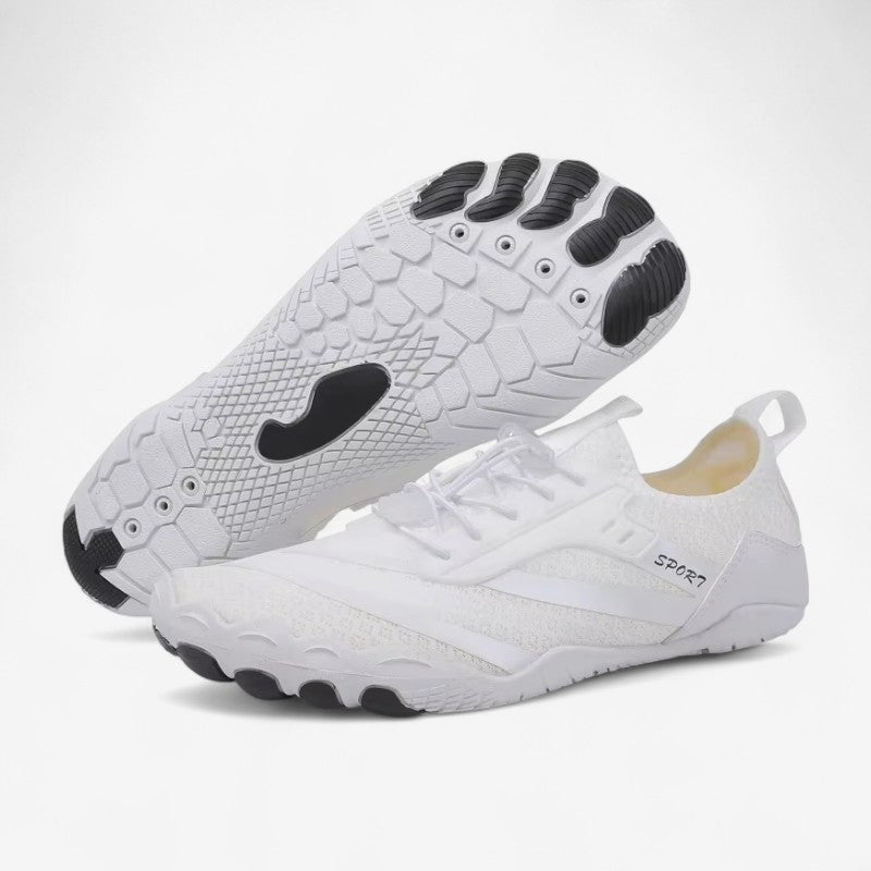 FlexWeave – Barfotsneakers med maljedetaljer og snøring