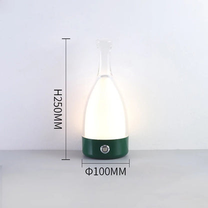 LumiBottle - Berøringskontrol flaskeformet bordlampe med USB-opladning