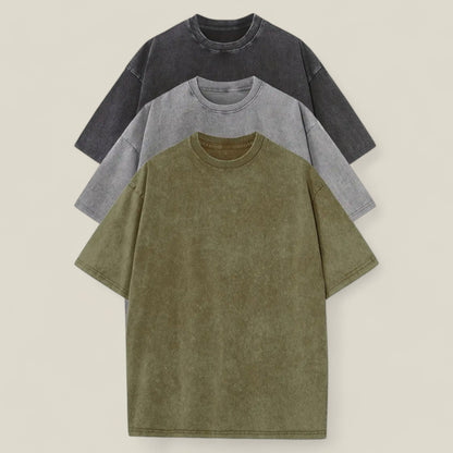 Ethan - Lett 3-pakning med T-skjorter for menn for avslappede sommerdager