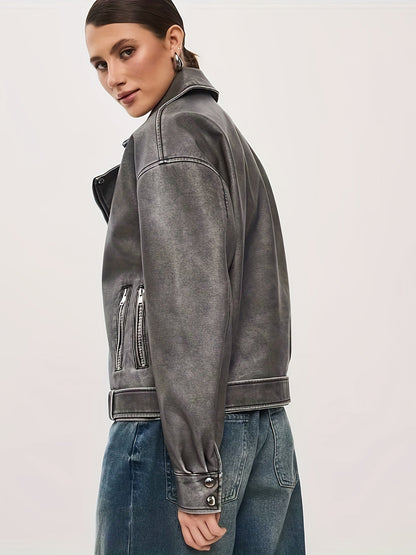 Lavinia - Klassisk jakke med revers og dristig kant forneden