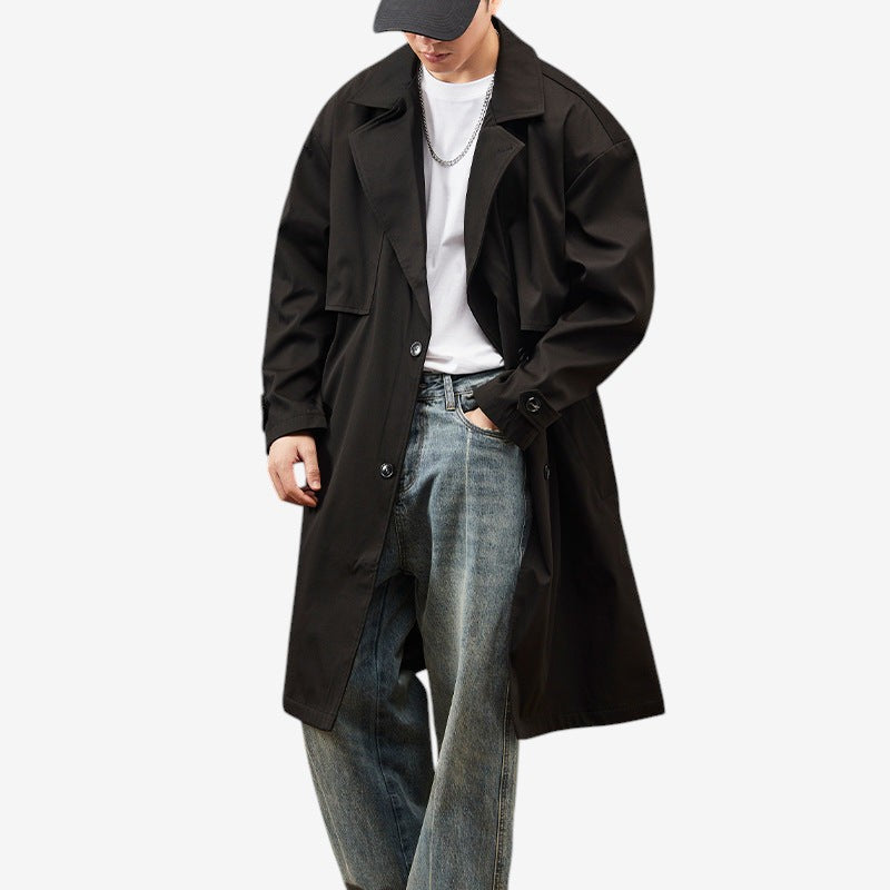 Jesse – Langermet trenchcoat med lommer