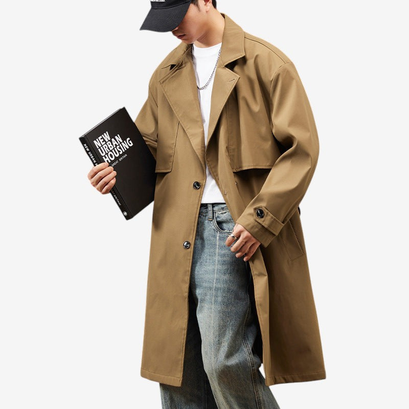 Jesse – Langermet trenchcoat med lommer