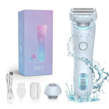 SmoothGlow - 2-i-1 epilator og barbermaskin for silkemyk og behagelig glatt hud