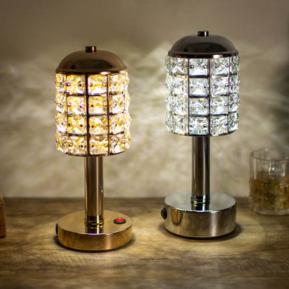 DiamondGlow - Myk krystallinspirert LED-bordlampe for romantisk belysning