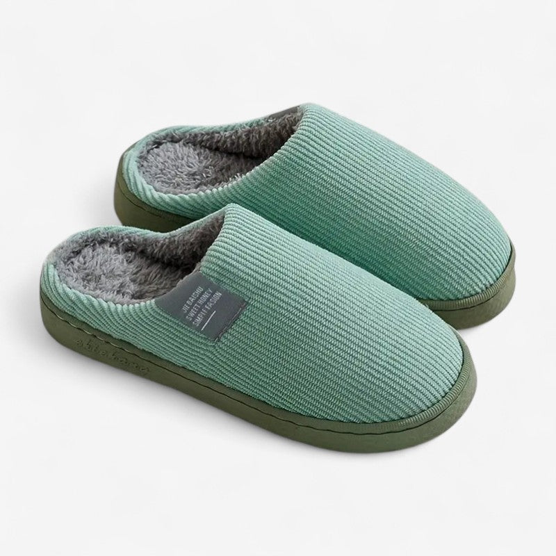 Solveig – Tøfler med flat hæl og rund tå