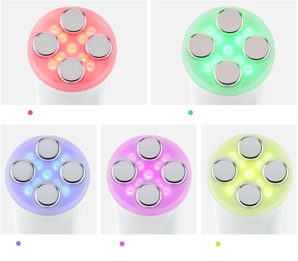 GlowVibe - ansiktsmassasjeapparat for hudforyngelse og rynkereduksjon