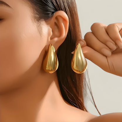 Mystique - Tidløse 14k gullbelagte øredobber med kunstneriske mosaikkdetaljer