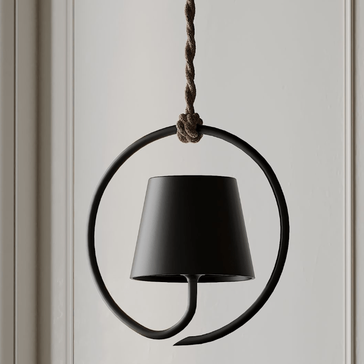 GlowHaven - Oppladbar LED-pendellampe med unik ringdesign