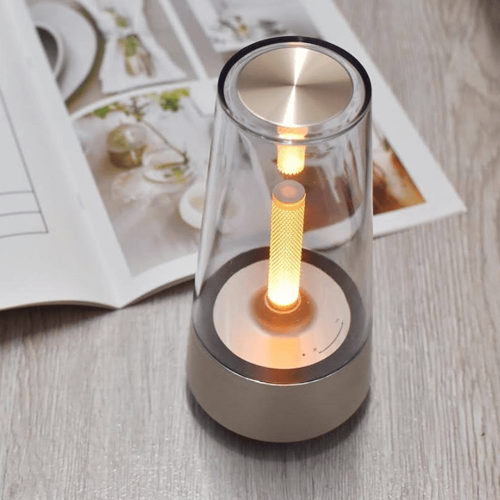 LumiAura - Romantisk LED-lampe i stearinlysstil som kan dimmes
