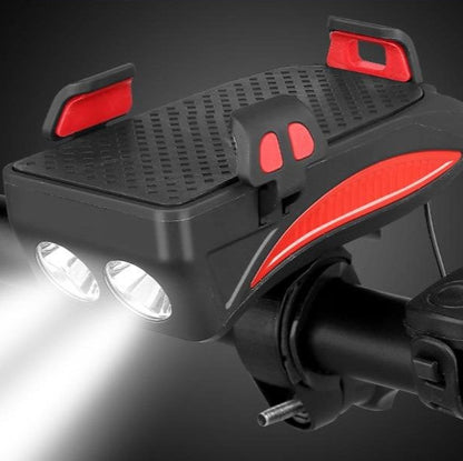 RideMate - Ultimativ 4-i-1 sykkelstyre-gadget med 4000 mAh Strøm Banker