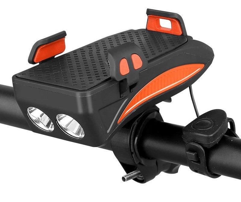 RideMate - Ultimativ 4-i-1 sykkelstyre-gadget med 4000 mAh Strøm Banker
