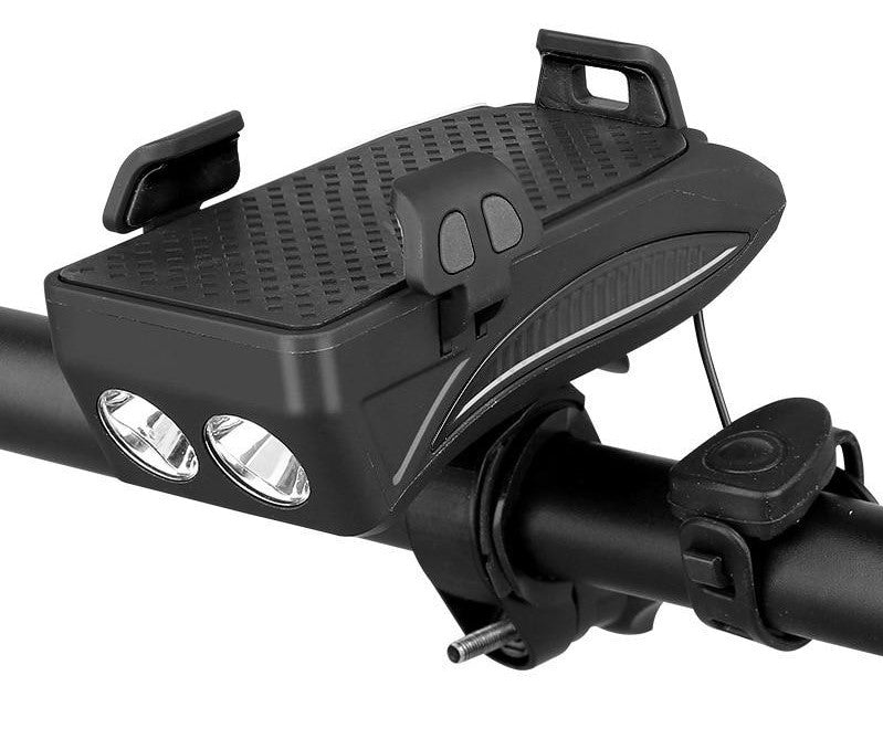 RideMate - Ultimativ 4-i-1 sykkelstyre-gadget med 4000 mAh Strøm Banker