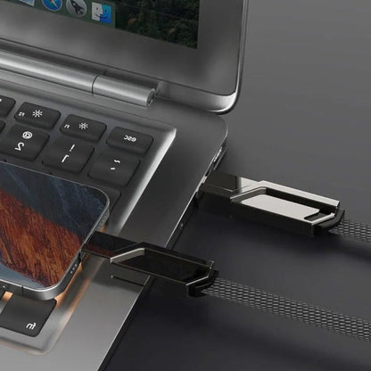 FlexiCharge – 4 i 1 Laderkabel med Anti Tangle Flat Design