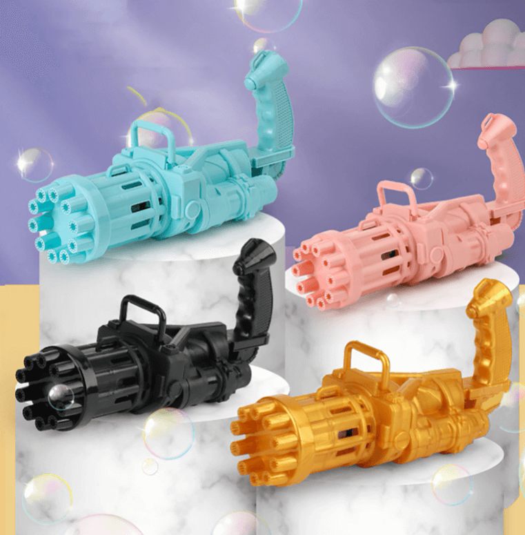 BubbleBlast - høyhastighets boblepistol med 8 hull for hundrevis av bobler per minutt