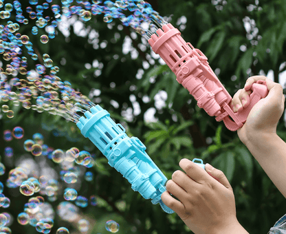 BubbleBlast - høyhastighets boblepistol med 8 hull for hundrevis av bobler per minutt