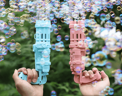 BubbleBlast - høyhastighets boblepistol med 8 hull for hundrevis av bobler per minutt