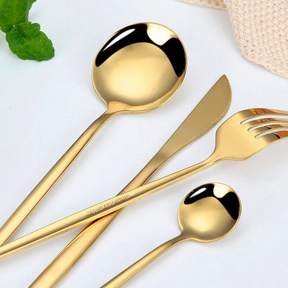 AuroraLux - 24-delers elegant bestikksett for en stilfull matopplevelse