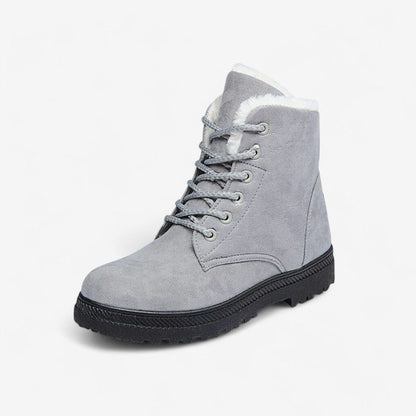 Sonya - Rundtå Støvler med Snøring og Sklisikker Såle