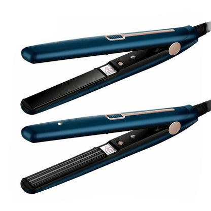 ProStyle - 2-i-1 minirettetang og krølltang for bærbar, profesjonell styling