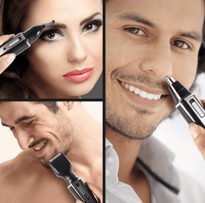 TrimEase - Bærbar øre- og nesehårtrimmer med oppladbart USB-batteri