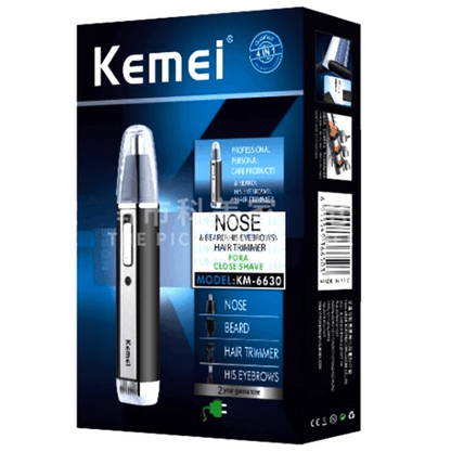 TrimEase - Bærbar øre- og nesehårtrimmer med oppladbart USB-batteri