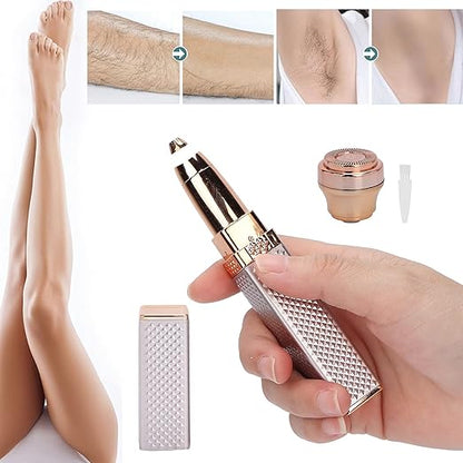 GlamTrim - 2-i-1 oppladbar øyenbryns- og hårtrimmer for presis trimming