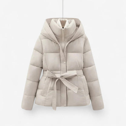 Tonje – Parkasjakke med Belte og Glidelås