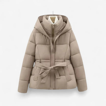 Tonje – Parkasjakke med Belte og Glidelås