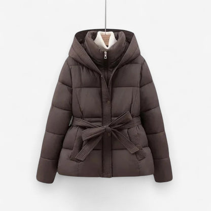 Tonje – Parkasjakke med Belte og Glidelås