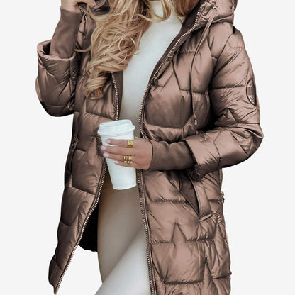 Maria – Langermet jakke med justerbar hette og lommer