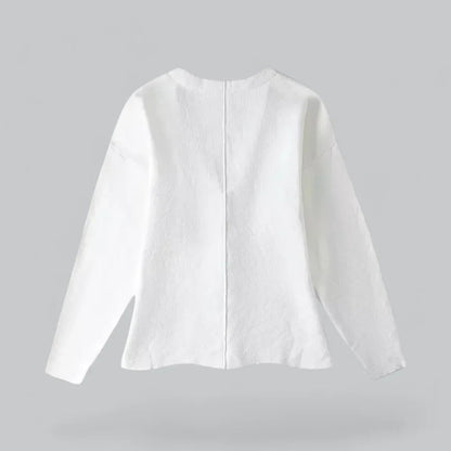 Jasmine - Flatterende cardigan med V-hals, lange ermer og allsidig passform