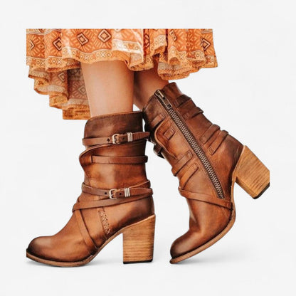 Virell – Ankelstøvler med Sidelås og Spennebelter