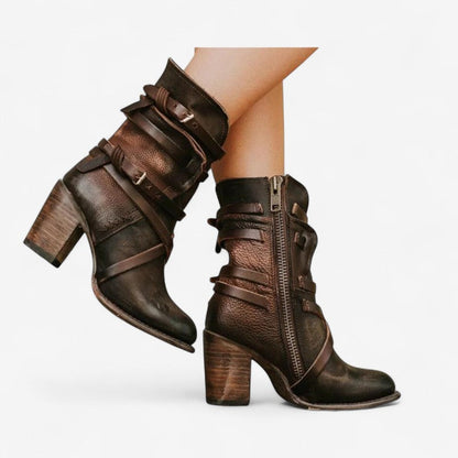 Virell – Ankelstøvler med Sidelås og Spennebelter