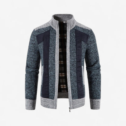 Keaton – Langermet Jakke med Glidelås og Ribbedetaljer