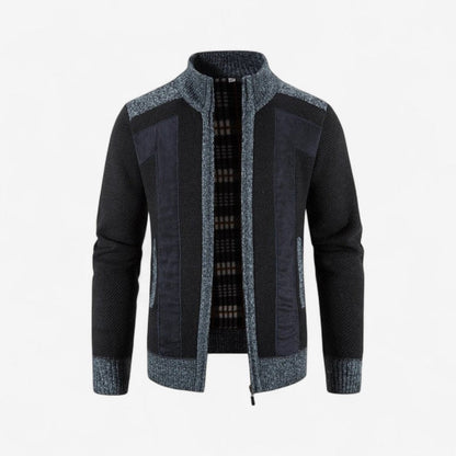 Keaton – Langermet Jakke med Glidelås og Ribbedetaljer