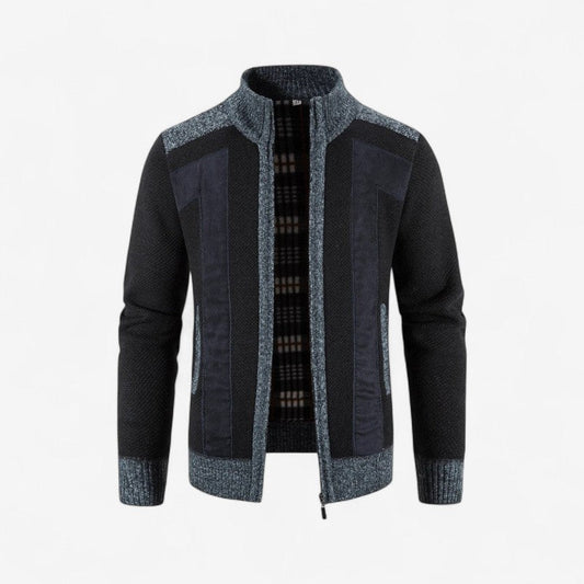 Keaton – Langermet Jakke med Glidelås og Ribbedetaljer