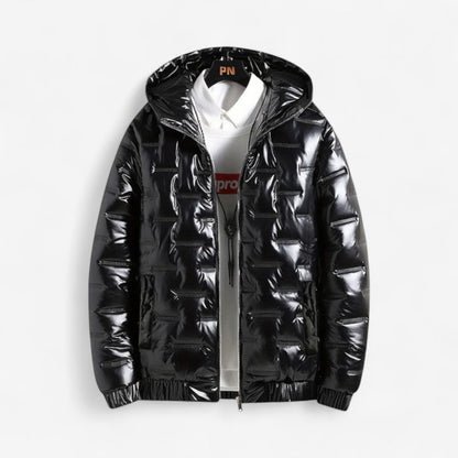 Henry – Vattert Jakke med Hette og Glidelås