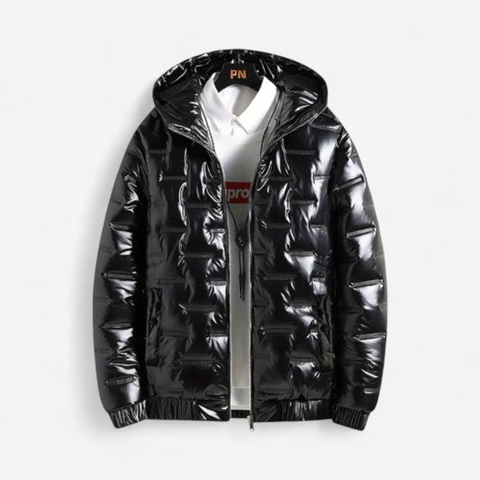 Henry – Vattert Jakke med Hette og Glidelås