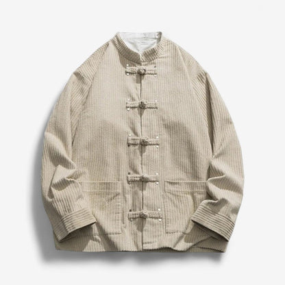 Aksel – Løs Passform Jakke med Knappeflap og Lommer