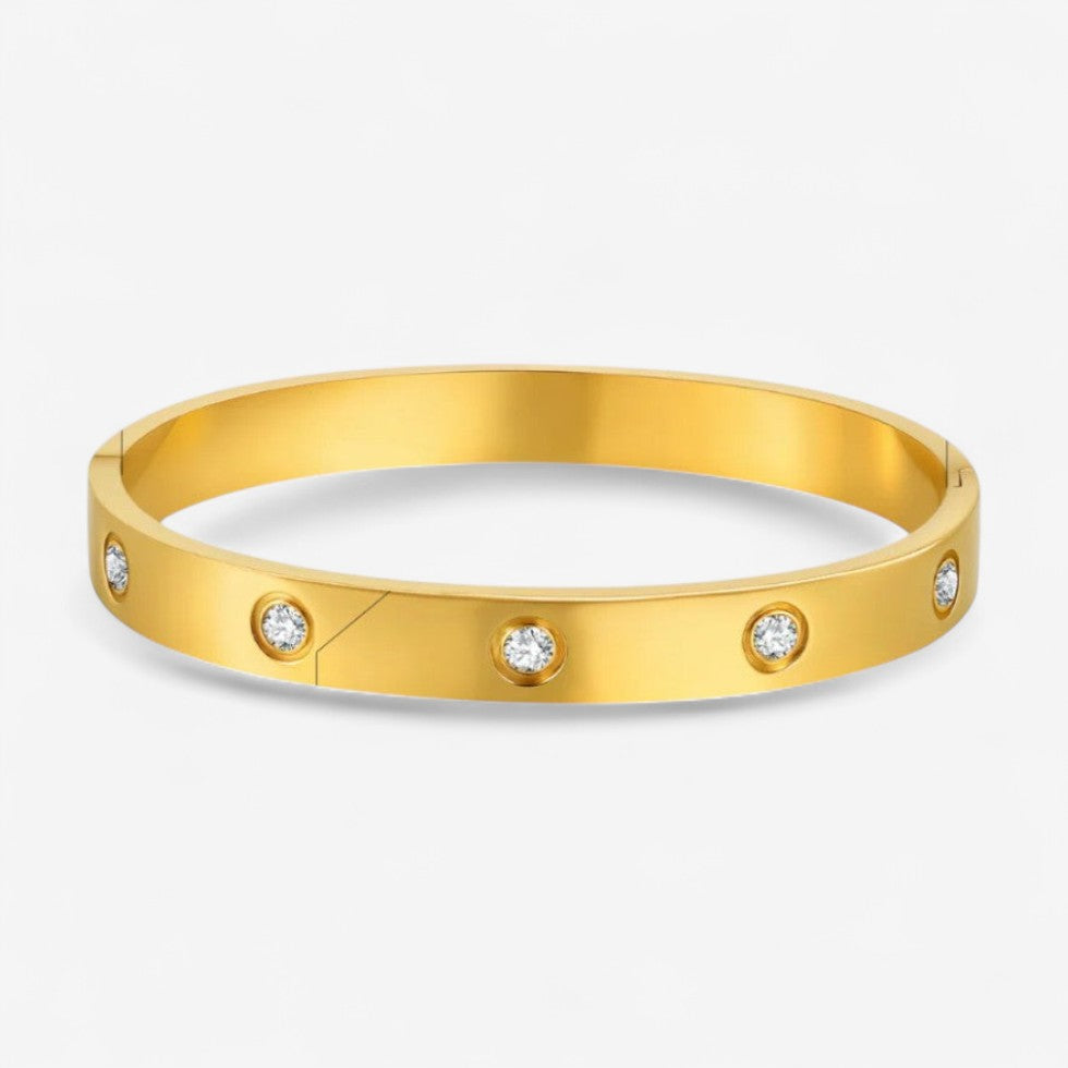 Ragnhild – Bangle Armbånd med Funklende Detaljer