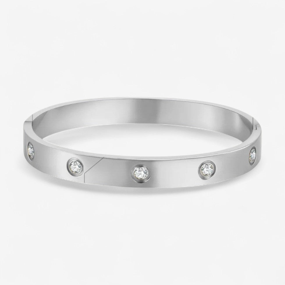Ragnhild – Bangle Armbånd med Funklende Detaljer