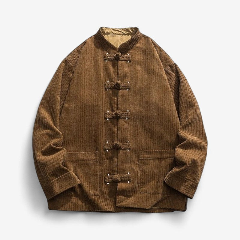 Aksel – Løs Passform Jakke med Knappeflap og Lommer