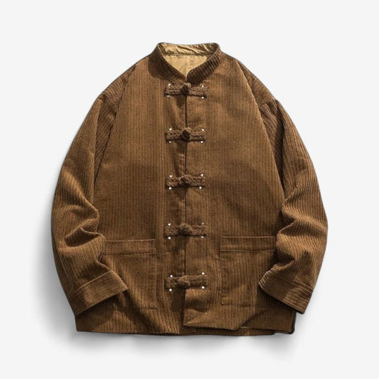 Aksel – Løs Passform Jakke med Knappeflap og Lommer