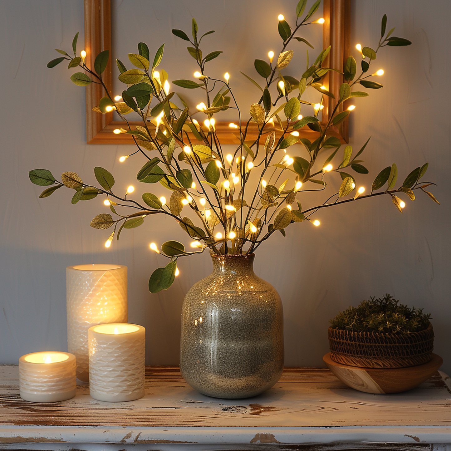 GlowVista - Elegante olivengrenlamper for ethvert interiør