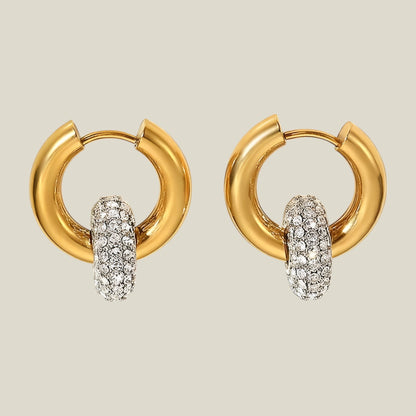 Sara - Elegant Geometrisk Øredobber med Slående Design-1