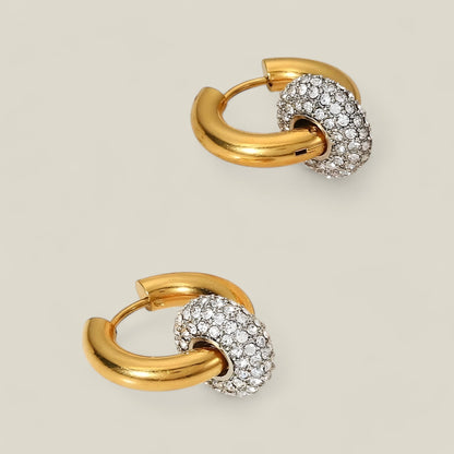 Sara - Elegant Geometrisk Øredobber med Slående Design-2